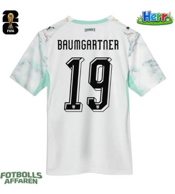 Österrike Christoph Baumgartner #19 Bortatröja VM 2026 Kortärmad